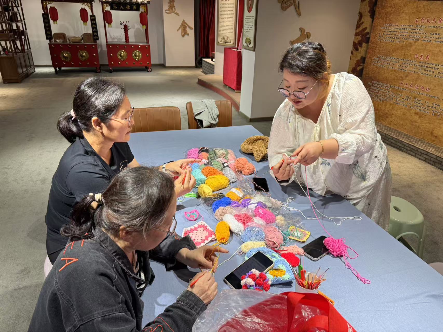 手工编织课学员作品